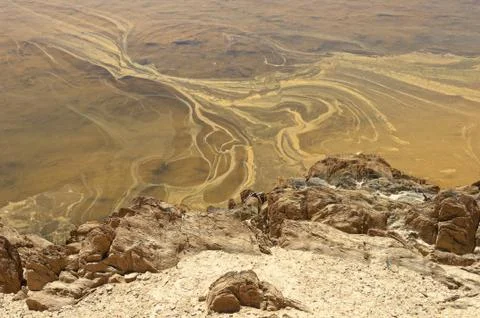 Polluted river Stock Photos