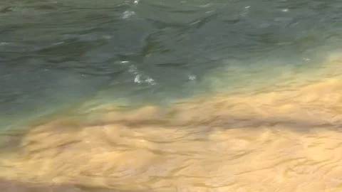 Polluted river-wather Stock Footage 150025510