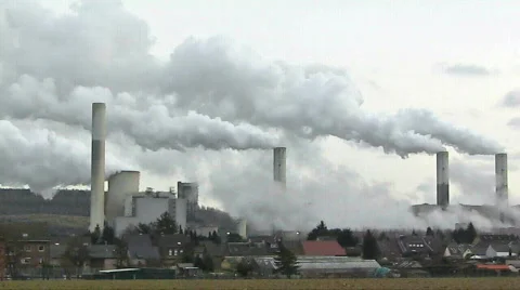 Polluted town Stock Footage 399868
