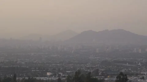 Polluted Ugly City Stock Footage 46417886