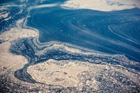 Polluted water as an ecological problem Stock Photos