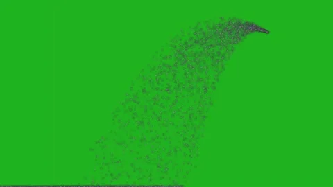 Polluted water stream motion graphics with green screen background Stock Footage 171585197