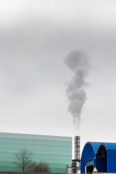 Polluting factory Stock Photos