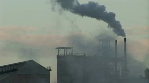 Pollution and chimneys 스톡 동영상 12565869