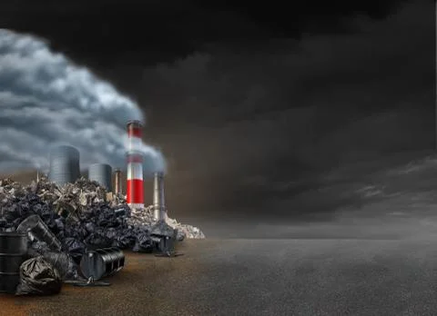 Pollution Background Stock Illustration