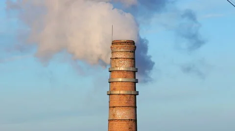 Pollution- ciminiera Video stock 47197500