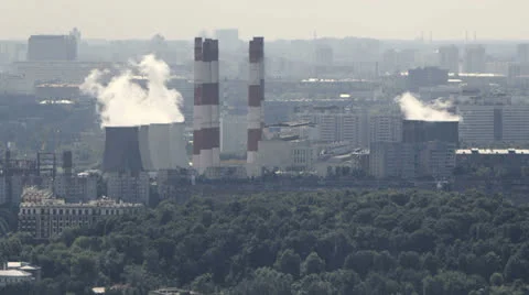 Pollution in the city 1 Stock Footage 25038728