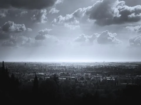 Pollution in the city Stock Photos