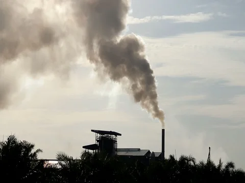 Pollution concept,Smoke from industry Stock-Footage 73723364