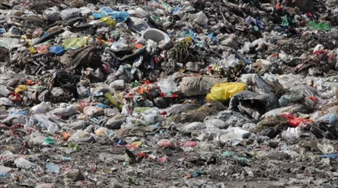 Pollution, dumping of garbage Stock Footage 8551377