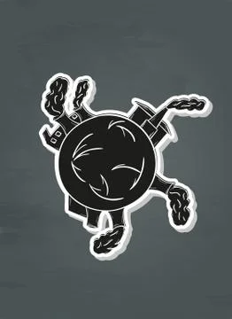 Pollution of the earth Stock Illustration