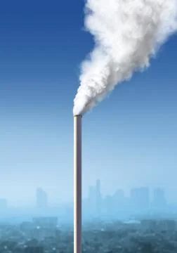 Pollution from factory Stock Photos