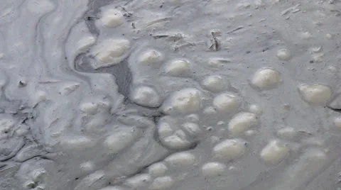 Pollution Floating On Mississippi River Stock Footage 25463673