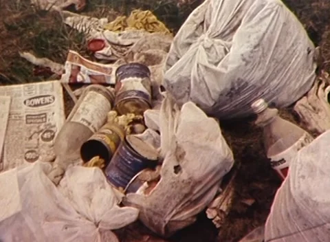 Pollution in Focus: Illegal Rubbish Dumping Footage  (1979) Stock Footage 244825026