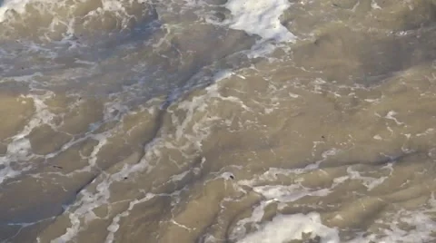 Pollution in Ganga river in Rishikesh Stock Footage 52680497