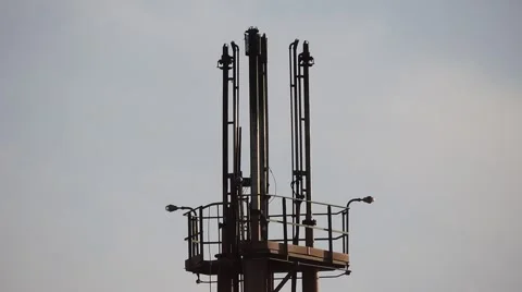 Pollution. Gas flare. Stock-Footage 44531804