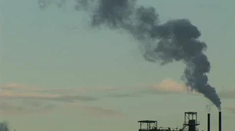Pollution going into atmosphere Stock Footage