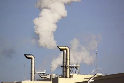 Pollution in the industry Stock Photos