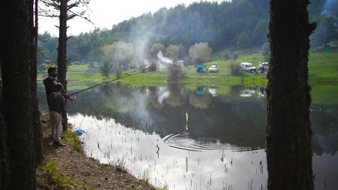 Pollution in the lake, environmental pollution. Stock Footage 198956169