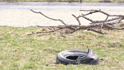 Pollution in nature Stock Footage 240194747