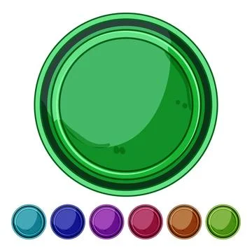 Pollution plastic bottle cap cartoon vector graphic Stock Illustration