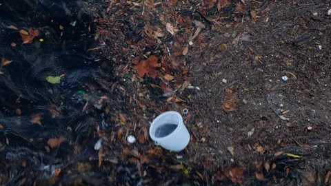 Pollution Plastic  dirty Stock Footage 107421106