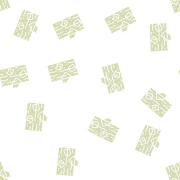 Pollution plastic glyph seamless pattern Stock Illustration