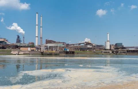 Pollution in the sea Stock Photos