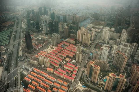 Pollution in Shanghai Stock Photos