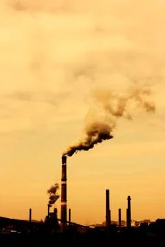 Pollution smoke Stock Photos