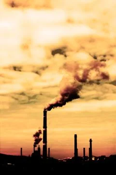 Pollution smoke Foto stock