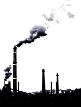 Pollution smoke Foto stock