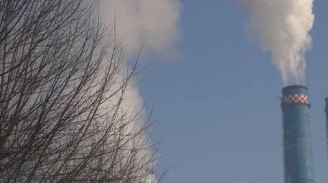 Pollution, warming effect globale.Pollution in city Video stock 20626532