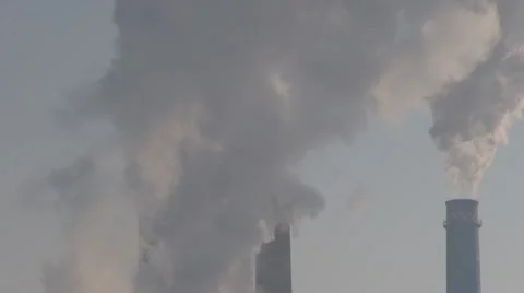 Pollution, warming effect globale.Pollution in town. Video stock 20625412