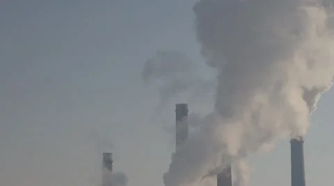Pollution, warming effect globale.Pollution in town. Video stock 20625702