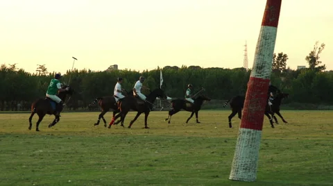 Polo challenge. Slight slow motion. N Editorial use Stock Footage 64626253