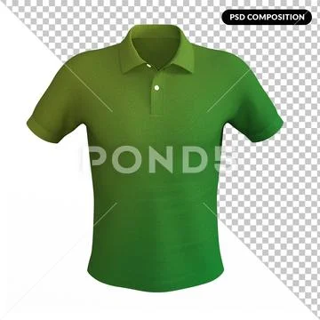 Polo shirt mock up 3d illustration Template PSD