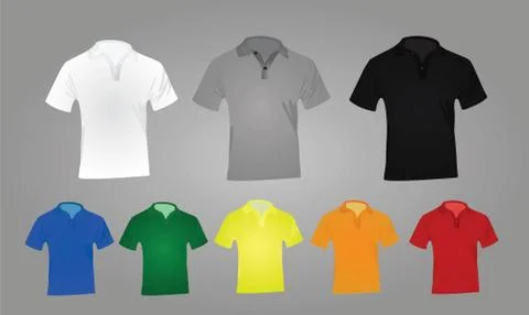 Polo shirts Stock Illustration