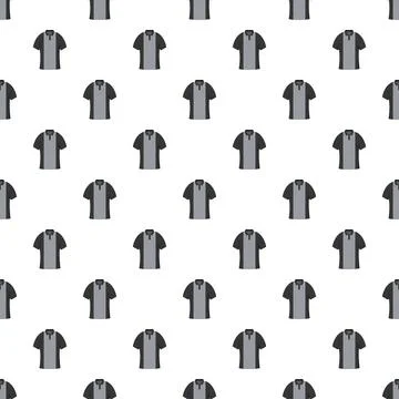 Polo shirts repeating pattern illustrating male casual fashion Illustrazione stock
