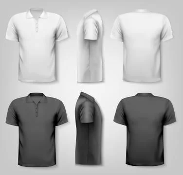 Polo shirts with sample text space. vector. Stock Illustration
