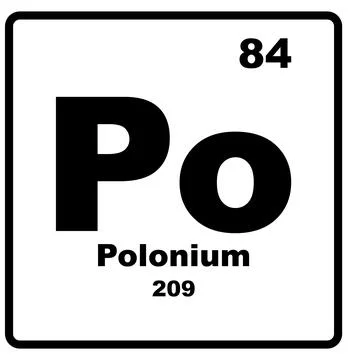 Polonium element icon イラスト素材