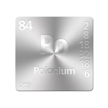 Polonium. Stock Illustration