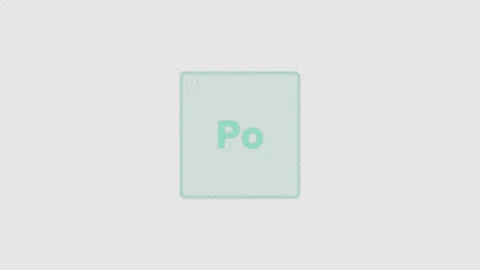 Polonium Po Periodic Table Element Tile Clean No Text Animation Video Overlay Al Видео 339366872