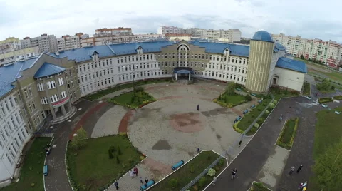 Polotsk, Belarus - School building Stock Footage 59903931
