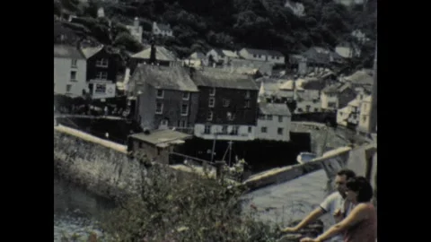 Polperro and the Shell house Stock Footage 253119599