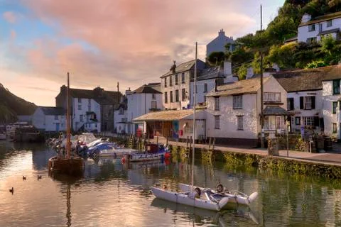 Polperro harbour Stock Photos