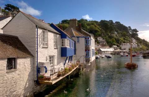 Polperro harbour Stock Photos