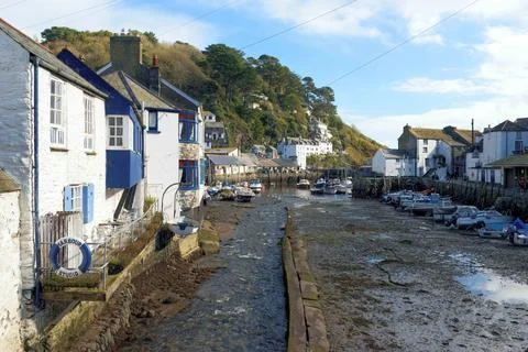 Polperro Harbour Stock Photos