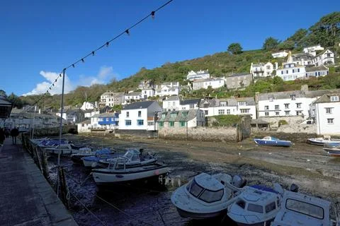 Polperro Harbour Stock Photos