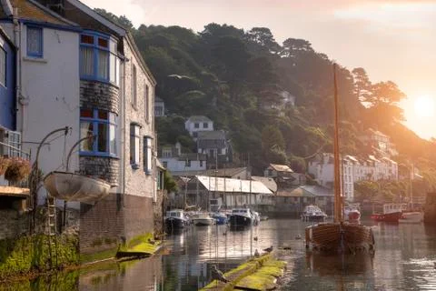 Polperro sunrise Stock Photos